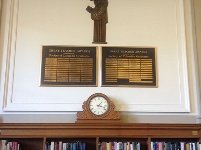 Teaching Lion from Rosencrans Reading Room in Butler Library