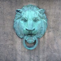 Lion outside Butler