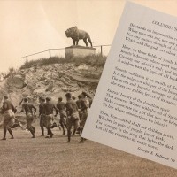 Installation of Roth's lion sculpture