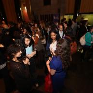 More than 500 students attend Media Networking Night, which offers the opportunity to connect with more than 300 employers and alumni.