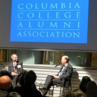 Dean James J. Valentini was interviewed by Jonathan Abbott '84, president and CEO of WBUR Boston, at a Columbia College event at the Boston public radio station. Valentini also traveled to Washington, D.C., Los Angeles and San Francisco to meet with alumni, parents, friends and future students. Photo: Courtesy Columbia College Alumni Affairs and Development