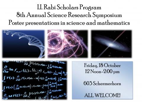 I.I. Rabi Scholars Science and Math Research Symposium poster