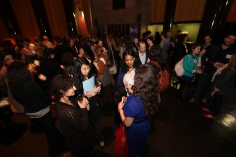 More than 500 students attend Media Networking Night, which offers the opportunity to connect with more than 300 employers and alumni.