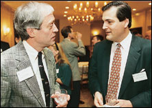 John Metaxas '80 with George Rupp