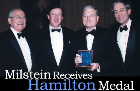 Milstein Receives the Hamilton Medal