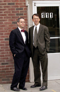 Michael Skrebutenas '86, '95 and Christopher Betts '84