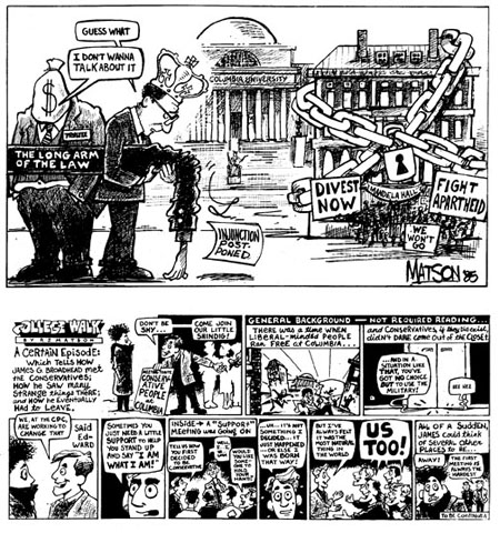 Two of Matson's Spectator cartoons