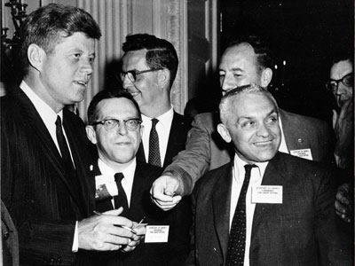 Arnold Beichman with President Kennedy