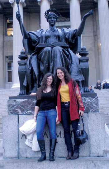 Batia Wiesenfeld ’88, ’96 Business (right) returns to alma mater alongside her daughter, Yael ’14.