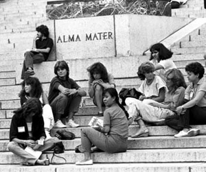 Women accounted for about 45 percent of the incoming freshmen in 1983.