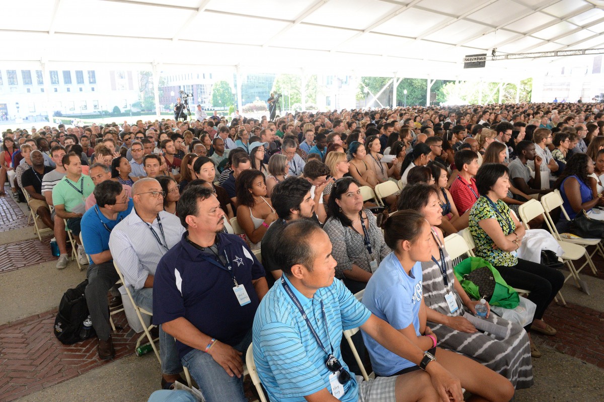 Student and families at Convocation 2016