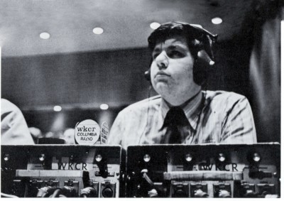 A WKCR programmer in 1971. Photo: Courtesy Columbia College Today