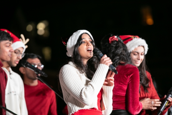 Columbia Sur performs at Tree Lighting.
