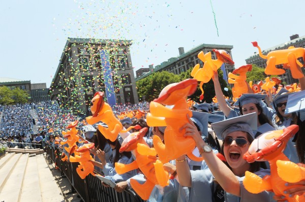 Columbia College students at the 2017 University Commencement