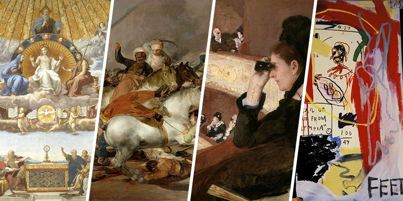 Collage of images representing the Art Humanities curriculum