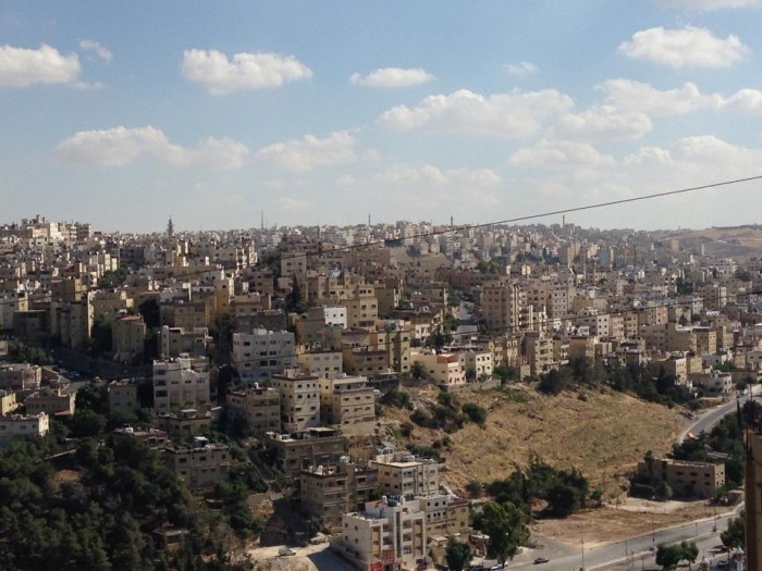 A view of Amman from Meghna's neighborhood. Photo: Courtesy Meghna Mukherjee CC’15