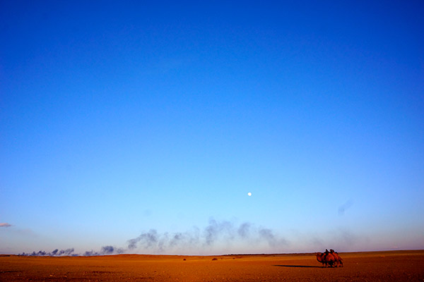 Twilght in the Gobi Desert. Photo: Dimitri Staszewski, courtesyKening Zhu CC ’14