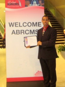Senior Brian Lewis at The Annual Biomedical Research Conference for Minority Students