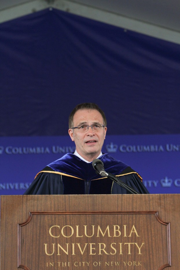Dean James J. Valentini speaks at Class Day on May 20.