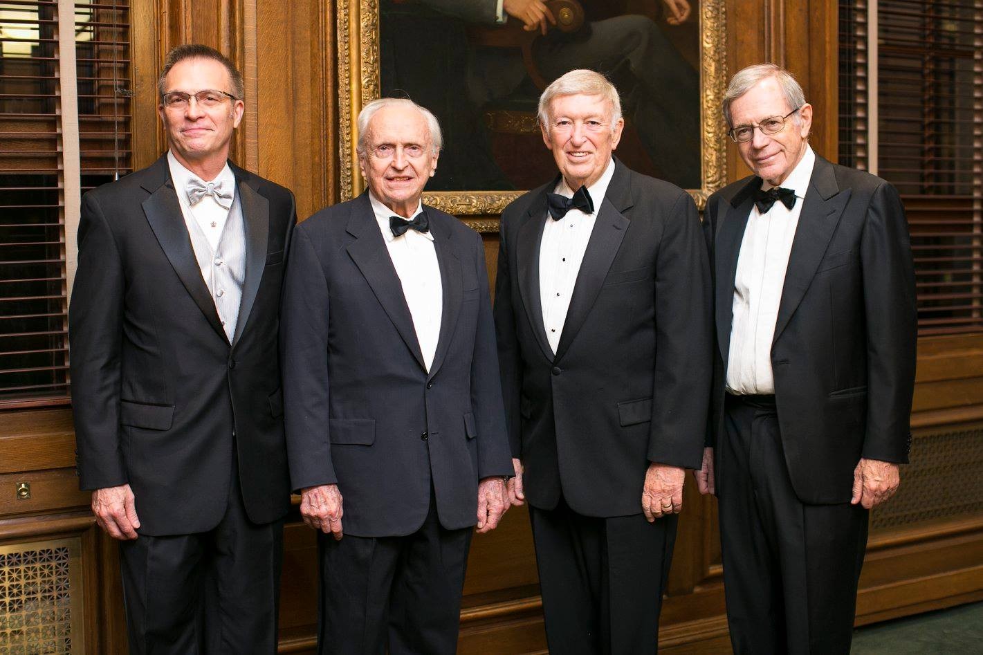 Photo of 2016 Hamilton Honorees with Columbia College Dean James J. Valentini