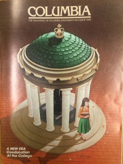 Photo of Columbia Magazine "Coed" Cover, October 1982
