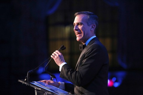 2018 John Jay Dinner - Website Gallery - Eric Garcetti speaking