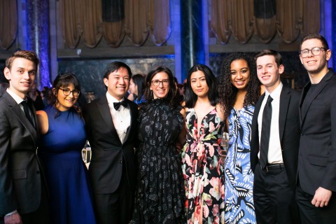 Journalist and Honorww Jodi Kantor with students