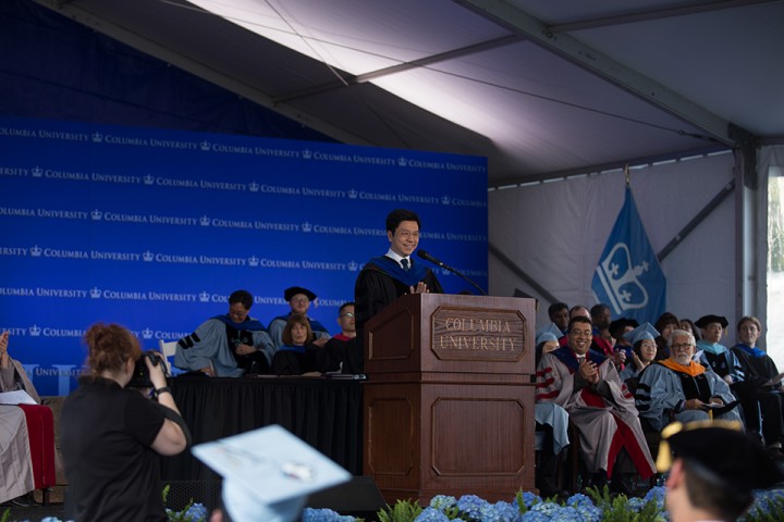 Kai-Fu Lee CC'83 at Engineering Class Day