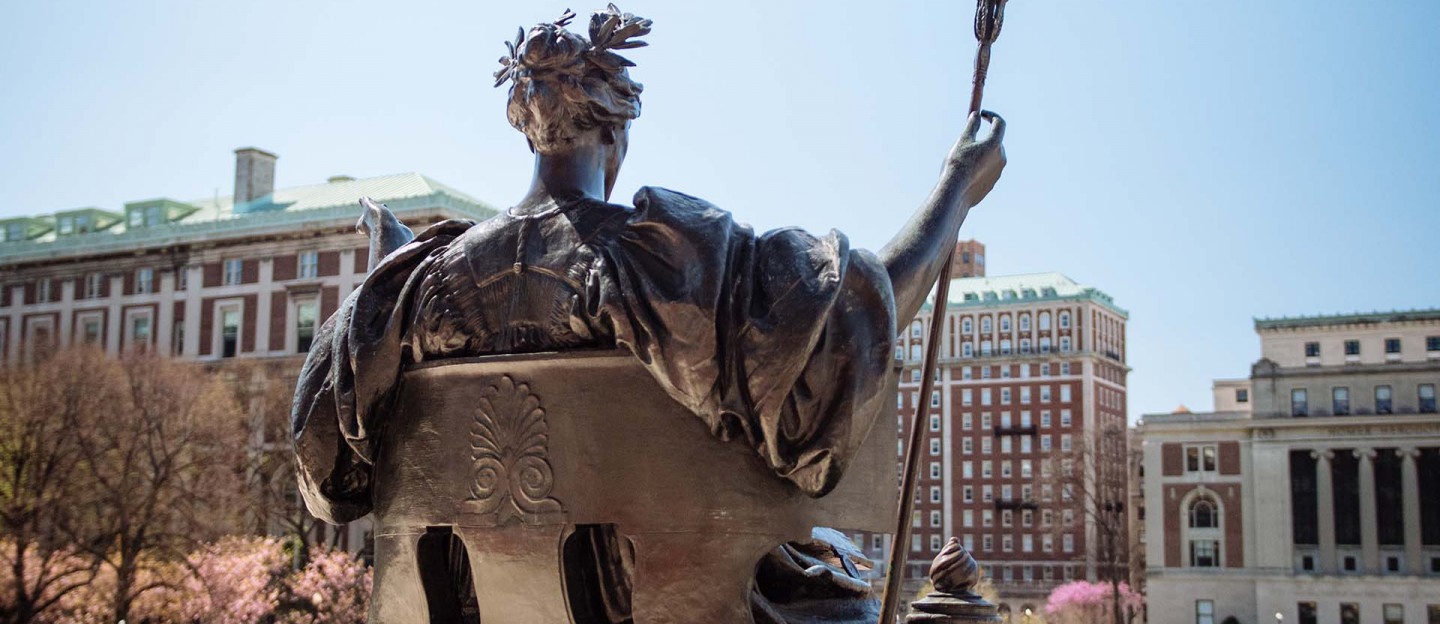 Image of Columbia's Alma Mater Statue