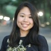 A young Asian woman smiling