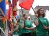 The Class of 2017 was welcomed to Columbia at Convocation. Members of the New Student Orientation Program committee carried flags showcasing all of the nations represented in the undergraduate student body. Photo: Eileen Barroso