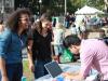 Representatives of Columbia's more than 300 student organizations connected with new students during Undergraduate Student Life's annual Activities Day. Here, the Double Discovery Student Organization’s (DDSO) Volunteer Coordinators sign up volunteers for the Double Discovery Center. Photo: Courtesy Double Discovery Center