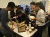 Residents of Shapiro Residence Hall hosted fellow students during a new building event, "Tasty Tower."  The program showcased the cultures of building residents through global foods and won Residential Life's "Diversity Program of the Year" award for residence hall programming. Photo: Darleny Cepin