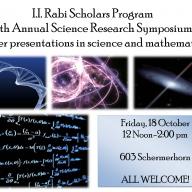 I.I. Rabi Scholars Science and Math Research Symposium poster