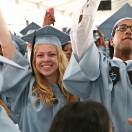 The Class of 2014 celebrated Class Day, held on South Lawn, on May 20. The Keynote speaker was screenwriter and actor Dan Futterman ’89. Photo: Char Smullyan