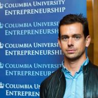 Students and alumni filled Roone Arledge Auditorium in Alfred Lerner Hall to hear Jack Dorsey, founder of Square and Twitter, speak about entrepreneurship.