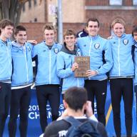 Men’s Cross Country won its fourth Ivy League Championship at the annual Heptagonal meet in Princeton, New Jersey. Photo: Courtesy Columbia University Athletics
