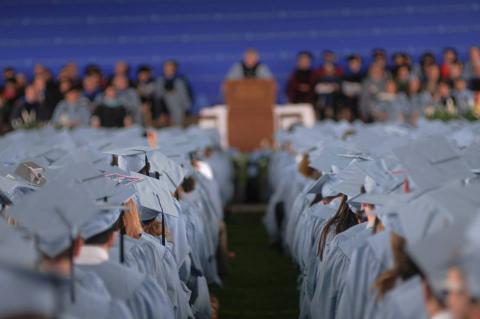 Cheered on by family, friends, faculty and alumni, and with encouraging words from Dean James J. Valentini and Class Day speaker Terrence McNally ’60, the Class of 2013 celebrated its graduation.