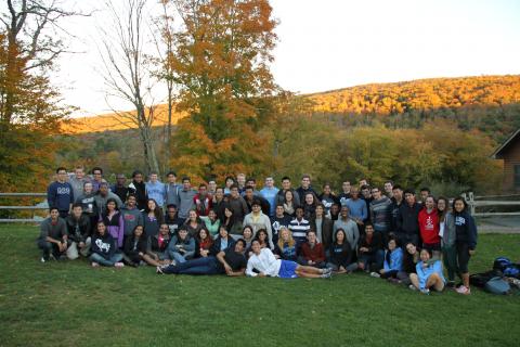 Members of the Columbia College Student Council and Columbia College Class Councils joined fellow campus leaders at Student Engagement's first combined Council and Governing Board Leadership Retreat. Photo: Josh Lucas