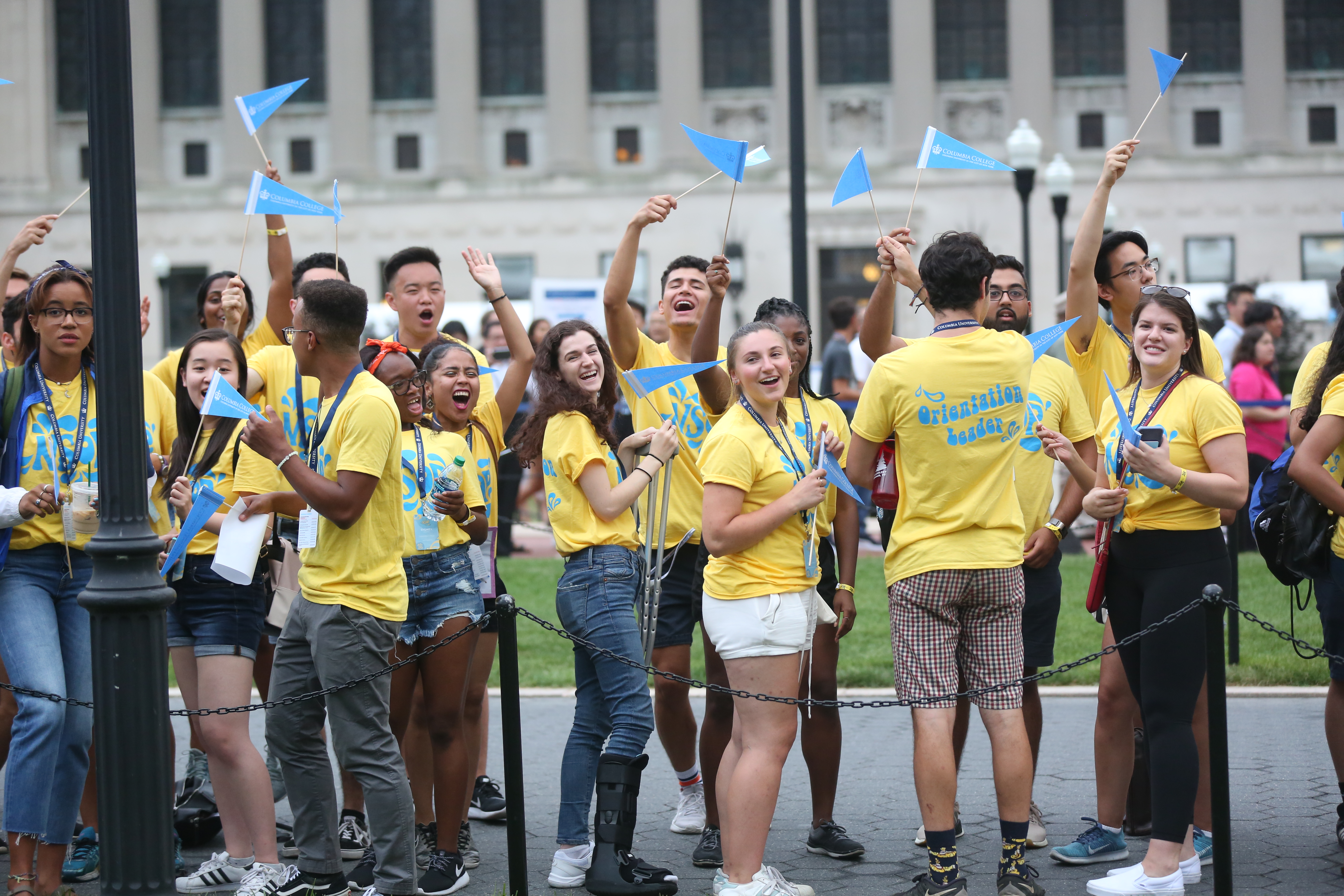 College students at New Student Orientation