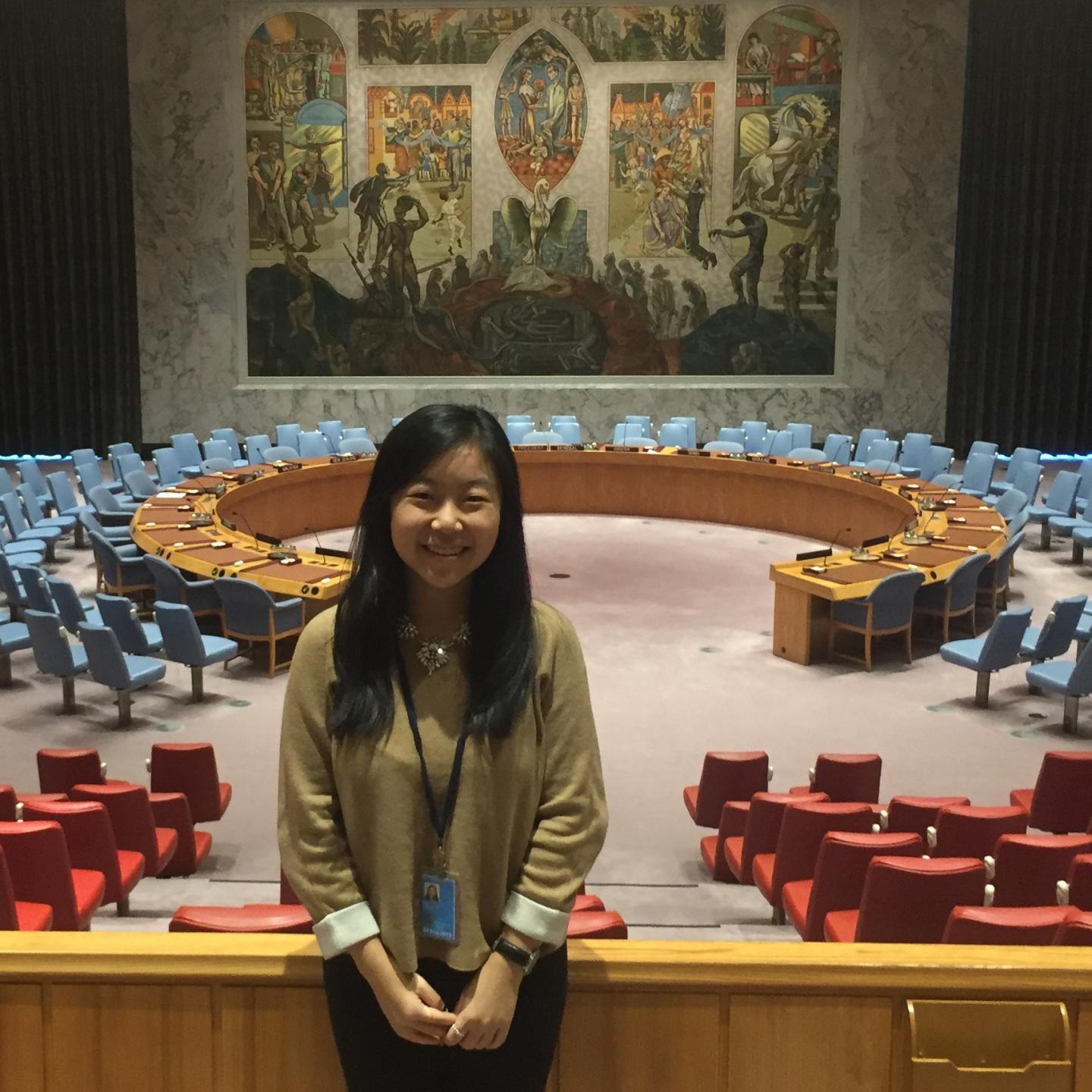 Columbia College Alumnus Jessica Hui CC'18 in United Nations
