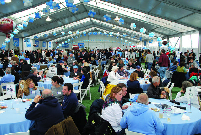 The Big Tent was the place to be at Homecoming. Photo: Ethan Rouen ’04J