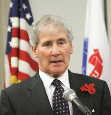 University Trustees Chair Bill Campbell ’62 helped make the memorial possible and spoke at its dedication.