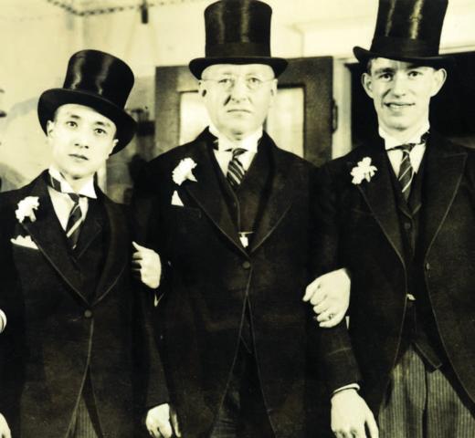 Lin, Allen B. Crow, Kluge. Crow was the head of Detroit’s Columbia University Club, which awarded Kluge a scholarship and then doubled it. Crow remained Kluge’s lifelong friend and supporter.