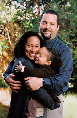 Jealous with his wife, Lia Epperson, and daughter, Morgan. 
