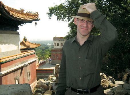 Ardai enjoys a rare moment of leisure touring Beijing. PHOTO: NAOMI NOVIK ’00E