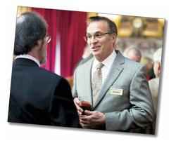 Dean James J. Valentini chatted with alumni throughout the weekend.