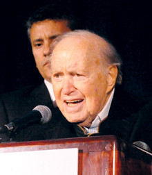 John W. Kluge ’37, honorary dinner chair.PHOTO: Eileen Barroso