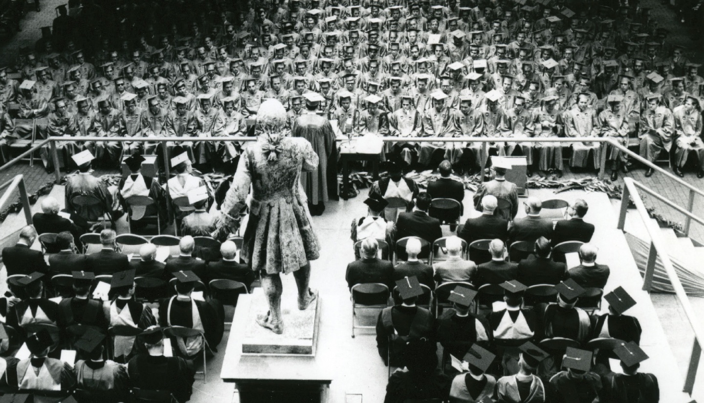 The Class of 1966 celebrated Class Day 50 years ago in front of Hamilton Hall