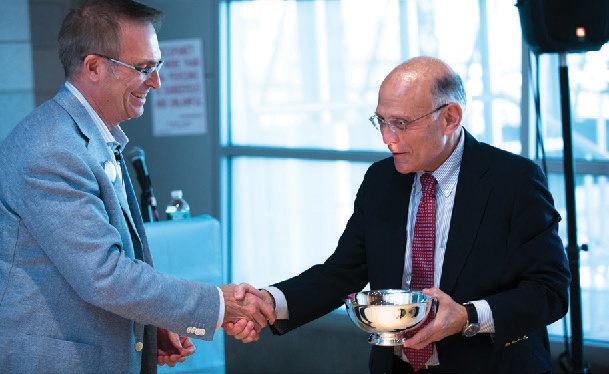 Two men shaking hands